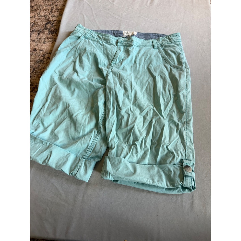 Coastal Womens Woolrich Bermuda Shorts 4 Aqua Mint Green